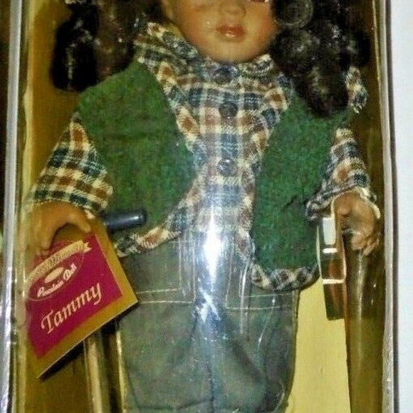 Handcrafted Black W/Soocter Porcelain Doll - Picture 3 of 4